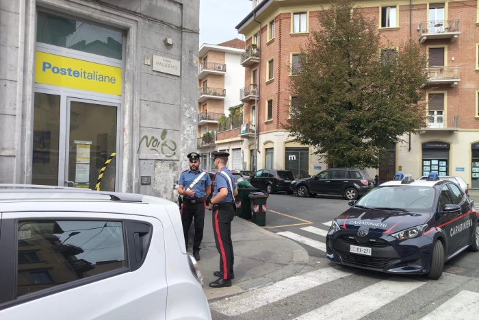 Rapina all’ufficio postale di corso Palermo a Torino: fermato un cinquantenne