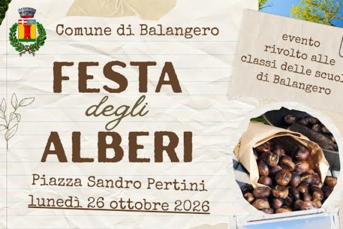 Il 26 ottobre a Balangero si celebra la Festa degli Alberi