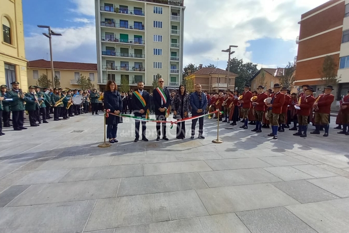 Venaria Reale, inaugurata piazza Martiri della Libertà dopo i lavori di riqualificazione