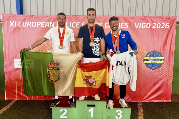 Matteo Ponzani, ispettore della Polizia Locale di Nole, conquista due medaglie agli Europei e vola ai Mondiali 2027